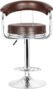 SEATFIT Adjutable Height, Revolving Bar Stool Chair for cafe, Restro, Kitchen Metal Bar Stool(Finish Color - Brown, DIY(Do-It-Yourself))