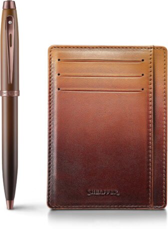 SHEAFFER Gift Set 100 9374 Coffee Edition Ballpoint Pen with Credit Card...