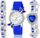 Stylish Diamond Studded Butterfly Analog Watch For Girls