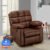 Leatherette Recliner High Backrest Cup Holder Massager Recliner Chair