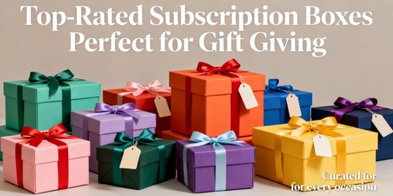 Top Rated Subscription Boxes Perfect for Gift Giving