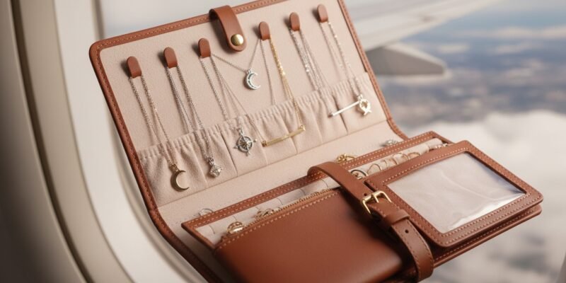 Travel Jewelry Organizer Roll: The Jewelry Roll That Keeps Necklaces Knot-Free on Every Flight