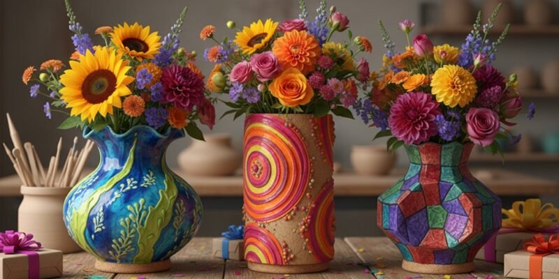 Unique Handmade Ceramic Vases for Birthday Gifts