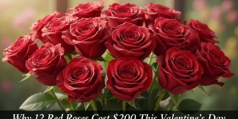 Why 12 Red Roses Cost $200 This Valentine’s Day