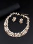 YELLOW CHIMES Metal Gold-plated Gold, White Jewellery Set(Pack of 1)